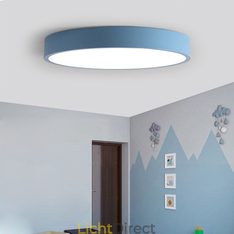 Moderne ronde plafondlamp met inbouw, ultradunne verlichting voor thuis
