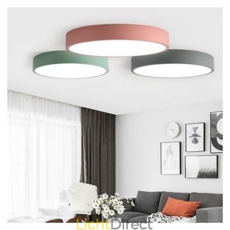 Moderne, inbouwbare, ultradunne plafondlamp met ronde lamp Moderne, inbouwbare, ultradunne plafondlamp met ronde lamp