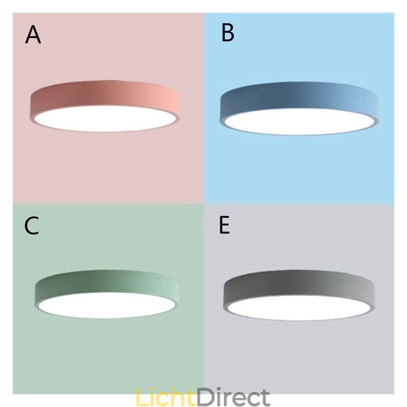 Moderne, inbouwbare, ultradunne plafondlamp met ronde lamp