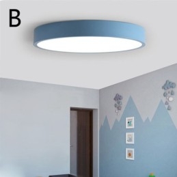 Moderne, inbouwbare, ultradunne plafondlamp met ronde lamp