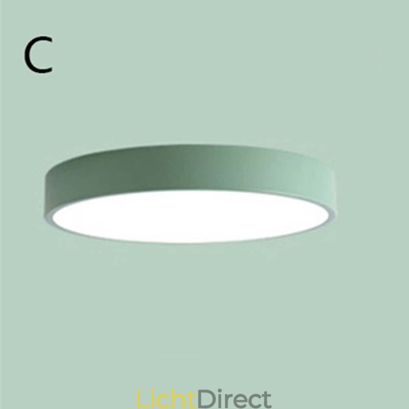 Moderne, inbouwbare, ultradunne plafondlamp met ronde lamp