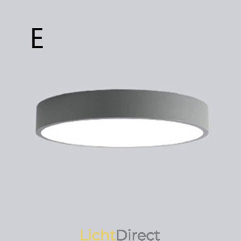 Moderne, inbouwbare, ultradunne plafondlamp met ronde lamp