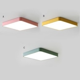 Simlpe Flush Mount Dunne Vierkante Licht Energiebesparende Plafondlamp