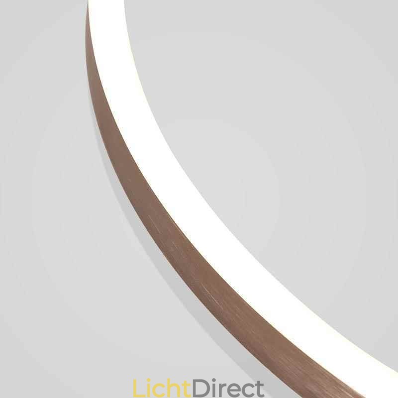 Moderne eenvoudige plafondlamp met creatieve inbouw, warme verlichting