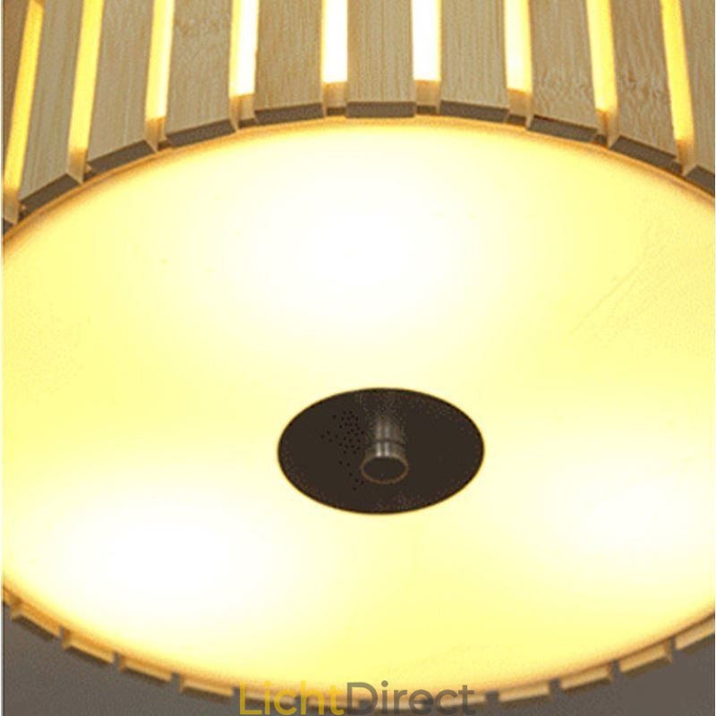 Grote bamboe plafondlamp met Chinese creatieve montage, kinderverlichting