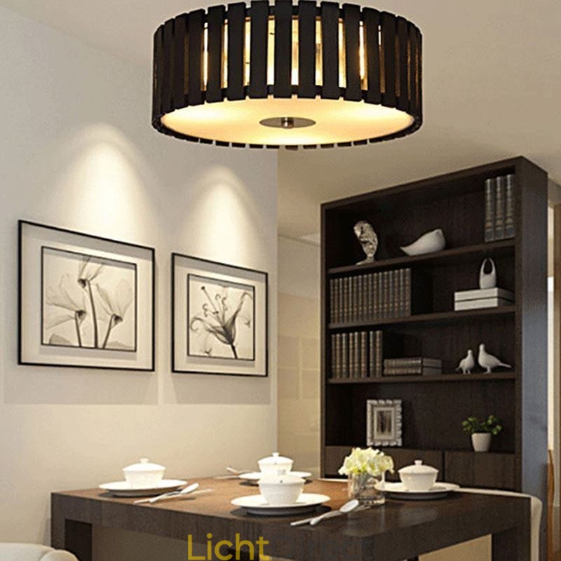 Grote bamboe plafondlamp met Chinese creatieve montage, kinderverlichting