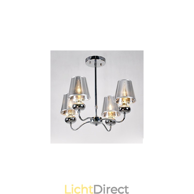 imumModerne eigentijdse mini-stijl gegalvaniseerde metalen kroonluchter hanglamp inbouw eetkamer