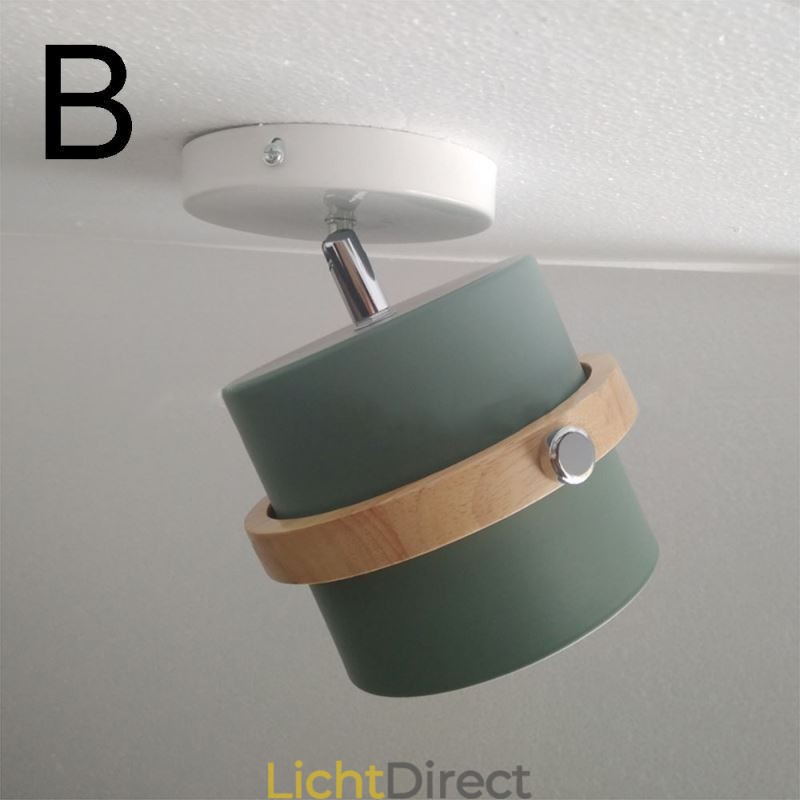 Ronde Macaron Spotlight Chromatische Plafondlamp (Enkele Lamp)
