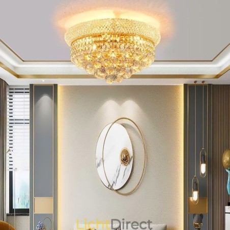 Europese plafondlamp met plafondlamp van kristal Europese plafondlamp met plafondlamp van kristal