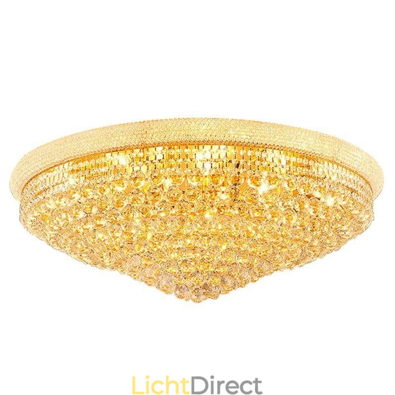 Europese plafondlamp met plafondlamp van kristal