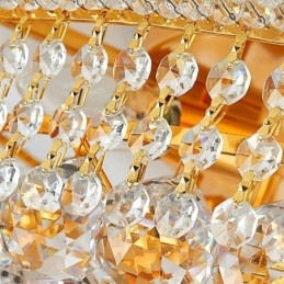 Europese plafondlamp met plafondlamp van kristal