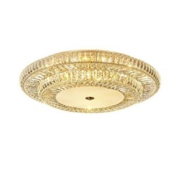Kristallen plafondlamp met ronde kristallen decoratie