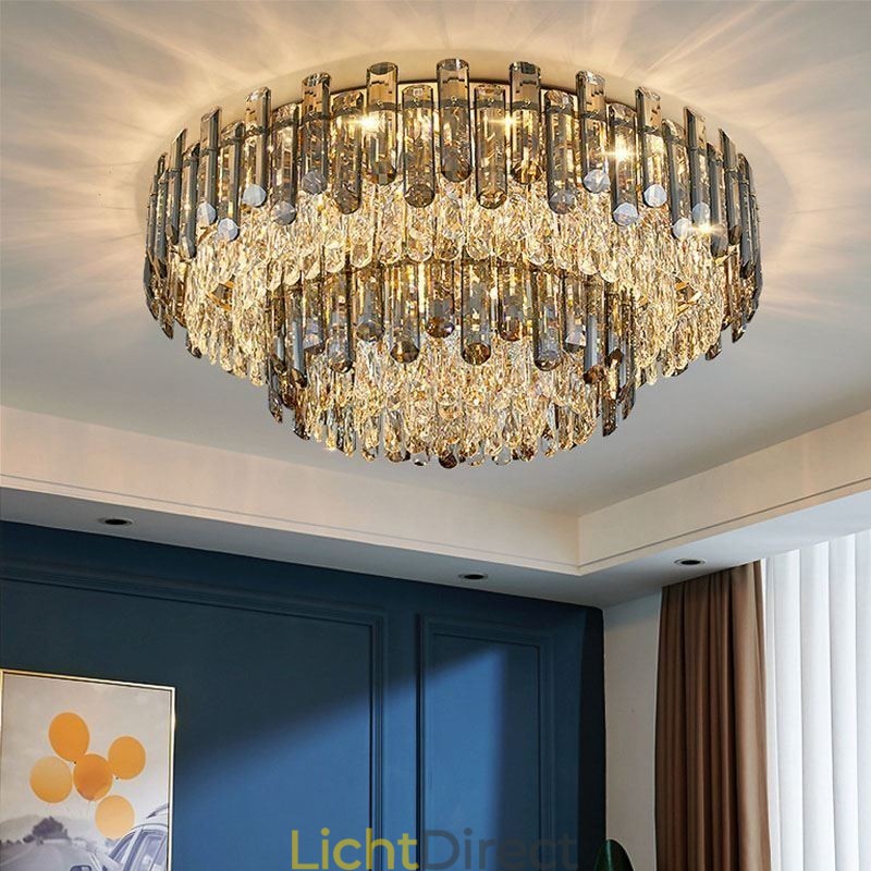 Kristallen inbouw eenvoudige moderne ronde plafondlamp eetkamerlamp