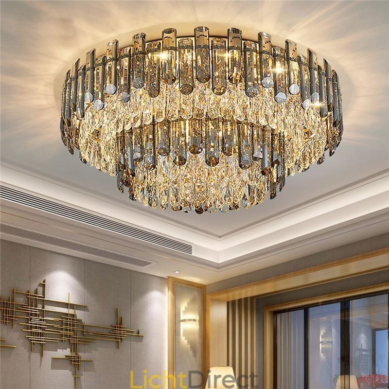 Kristallen inbouw eenvoudige moderne ronde plafondlamp eetkamerlamp