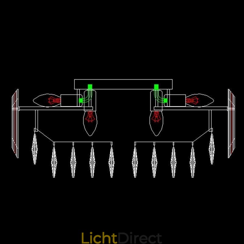 Kristallen plafondlamp, eenvoudige, moderne, ronde, decoratieve plafondlamp