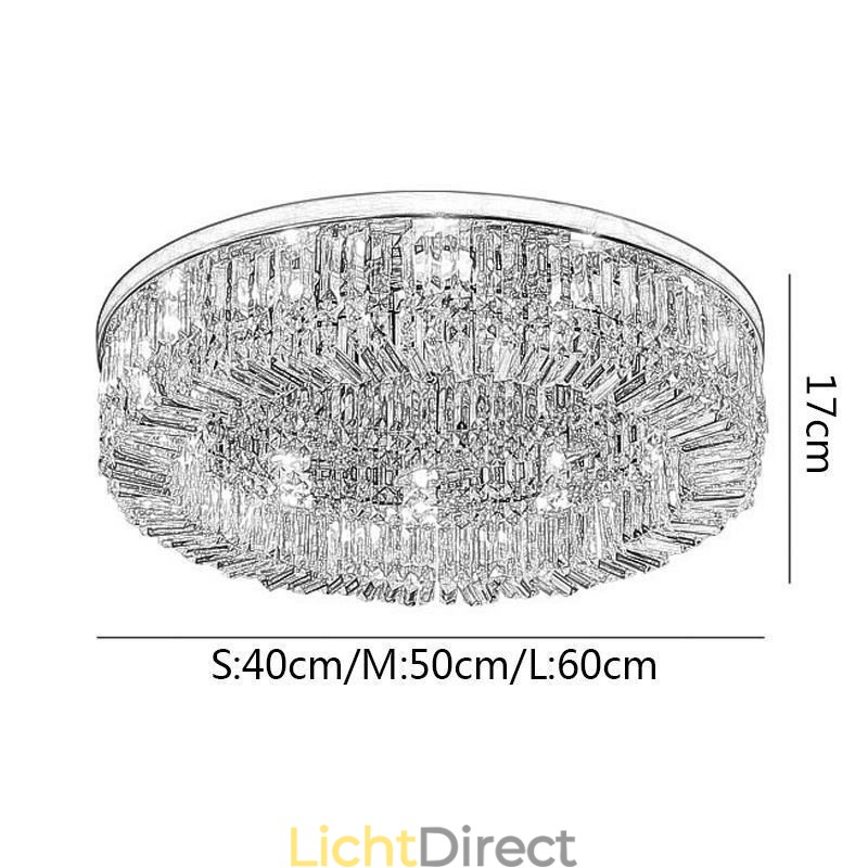 Moderne elegante plafondlamp, plafondlamp met kristallen