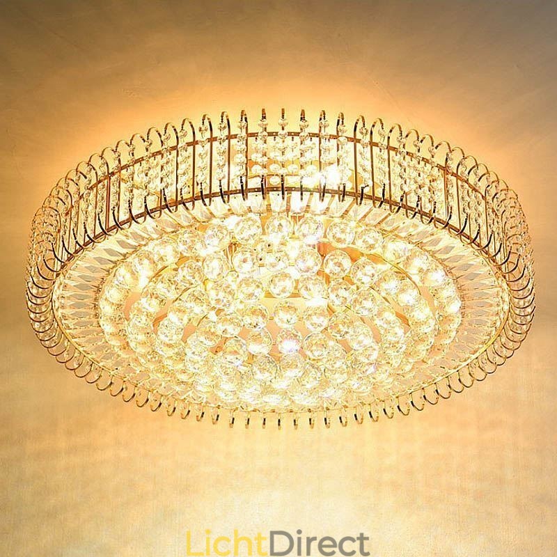 Europese stijl ronde plafondlamp met kristal