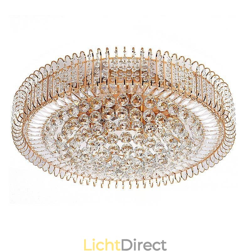 Europese stijl ronde plafondlamp met kristal