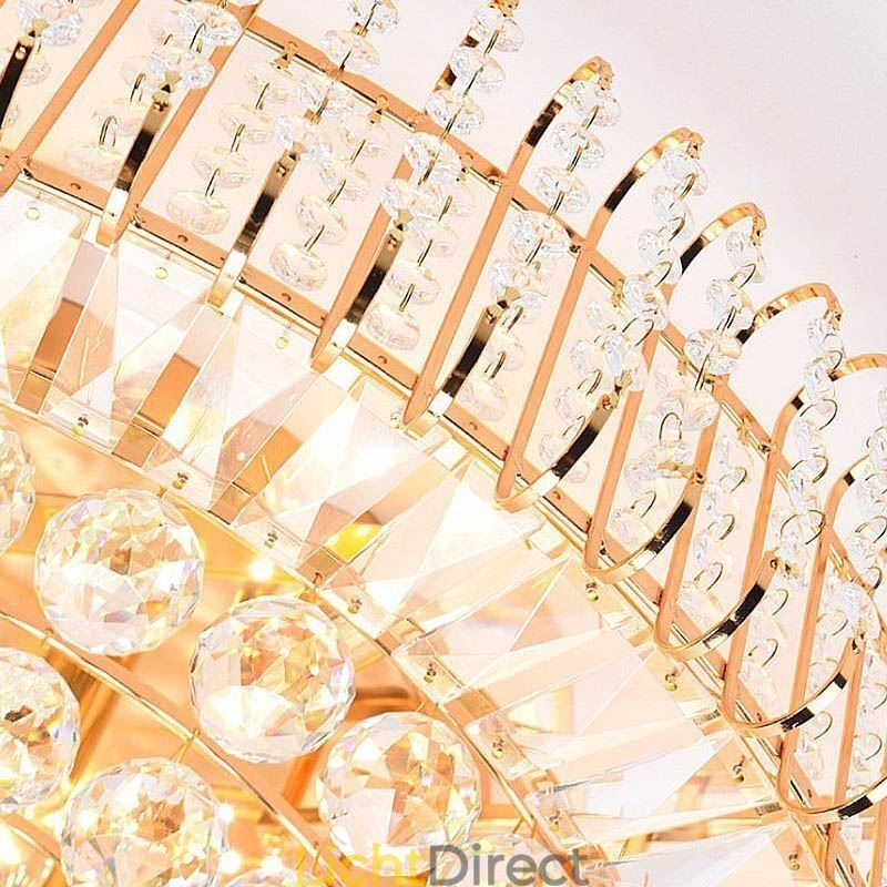 Europese stijl ronde plafondlamp met kristal
