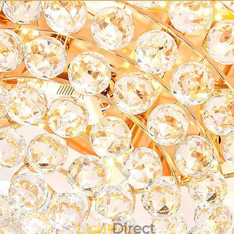 Europese stijl ronde plafondlamp met kristal