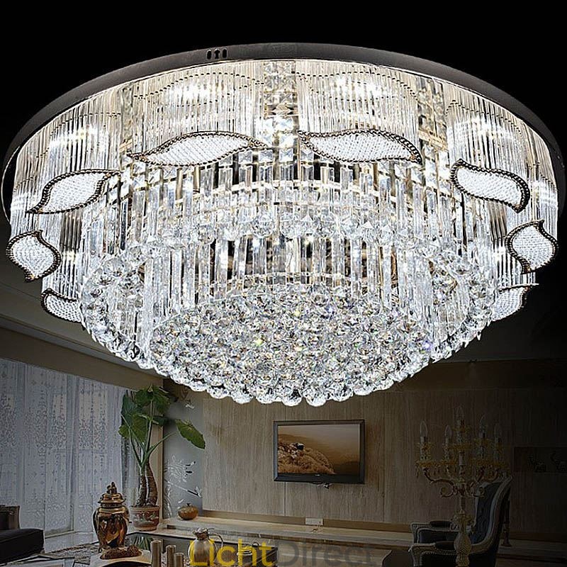 Kristallen plafondlamp, moderne, eenvoudige ronde plafondlamp