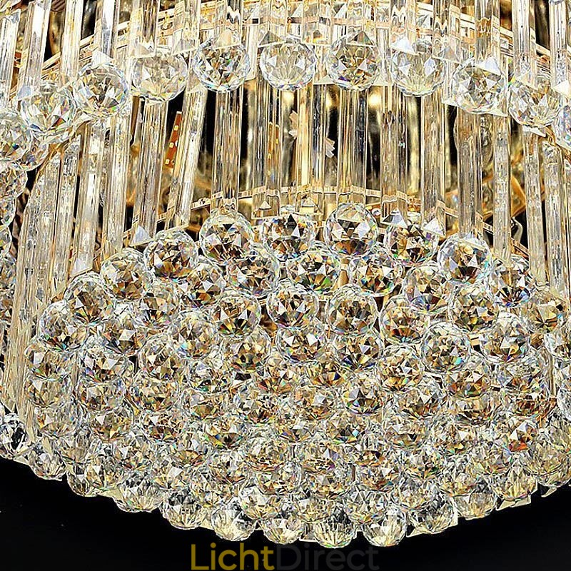 Kristallen plafondlamp, moderne, eenvoudige ronde plafondlamp