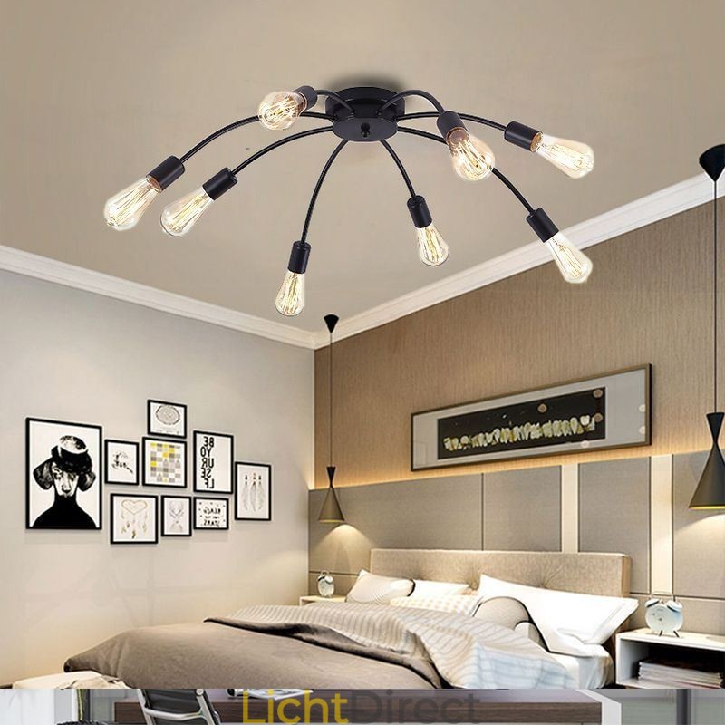 Plafond Spider Lamp Antiek Klassieke Inbouw Eetkamerlamp 8 10 Armen