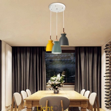 Nordic Simple Macaron Hanglamp Iron Arti Drie Lampen Nordic Simple Macaron Hanglamp Iron Arti Drie Lampen