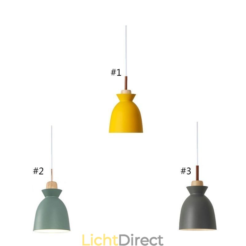 Nordic Simple Macaron Hanglamp Iron Arti Drie Lampen