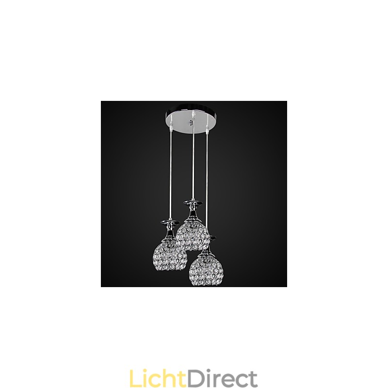 Kristallen kroonluchter Modern eigentijds metaal