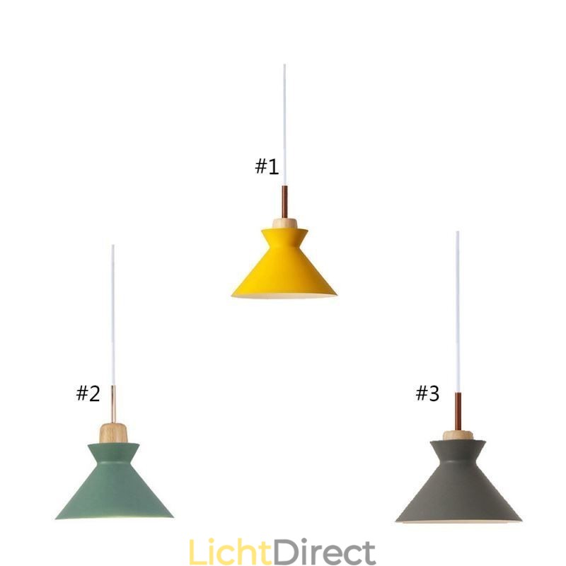 Nordic Macaron Island 3-lichts hanglamp, eenvoudig ijzer, Arti, drie lampen