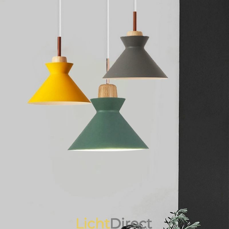 Nordic Macaron Island 3-lichts hanglamp, eenvoudig ijzer, Arti, drie lampen