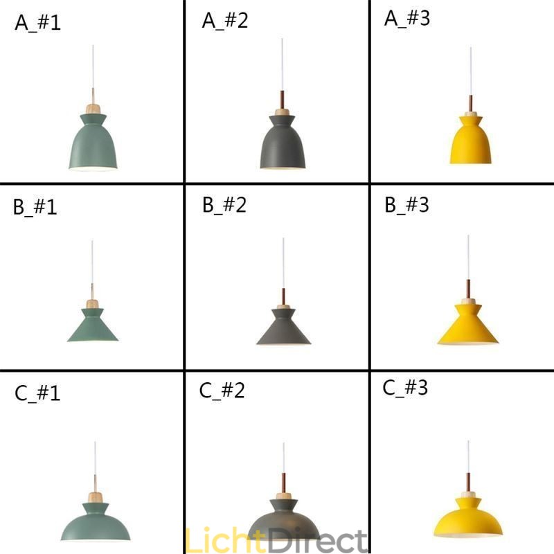 Macaron Hanglamp Nordic Eenvoudige IJzeren Arti Drie Lichten Armatuur