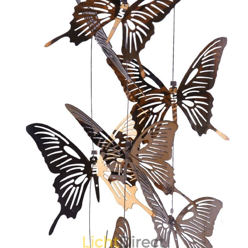 Glazen hanglamp Creatieve Scandinavische cilinderlamp Vlinderlamp