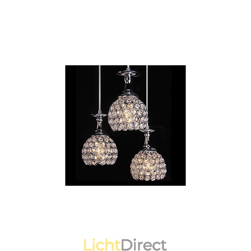 Kristallen kroonluchter Modern eigentijds metaal