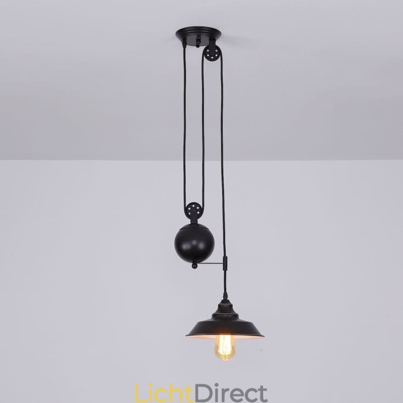 Industriële boerderij katrol hanglamp intrekbaar ontwerp verstelbare hoogte