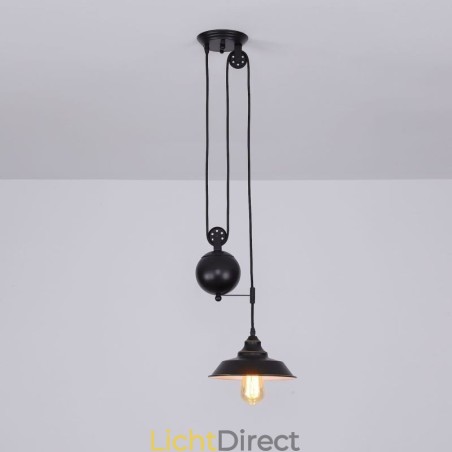 Industriële boerderij katrol hanglamp intrekbaar ontwerp verstelbare hoogte Industriële boerderij katrol hanglamp intrekbaar ontwerp verstelbare hoogte