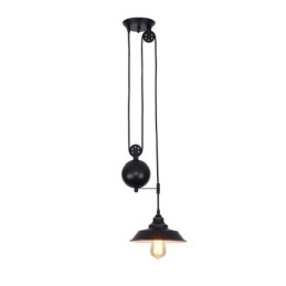 Industriële boerderij katrol hanglamp intrekbaar ontwerp verstelbare hoogte