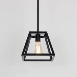 Rustieke boerderij hanglamp industriële mini metalen plafondlamp trapeziumvormige vorm eiland