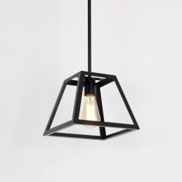Rustieke boerderij hanglamp industriële mini metalen plafondlamp trapeziumvormige vorm eiland