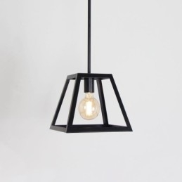 Rustieke boerderij hanglamp industriële mini metalen plafondlamp trapeziumvormige vorm eiland