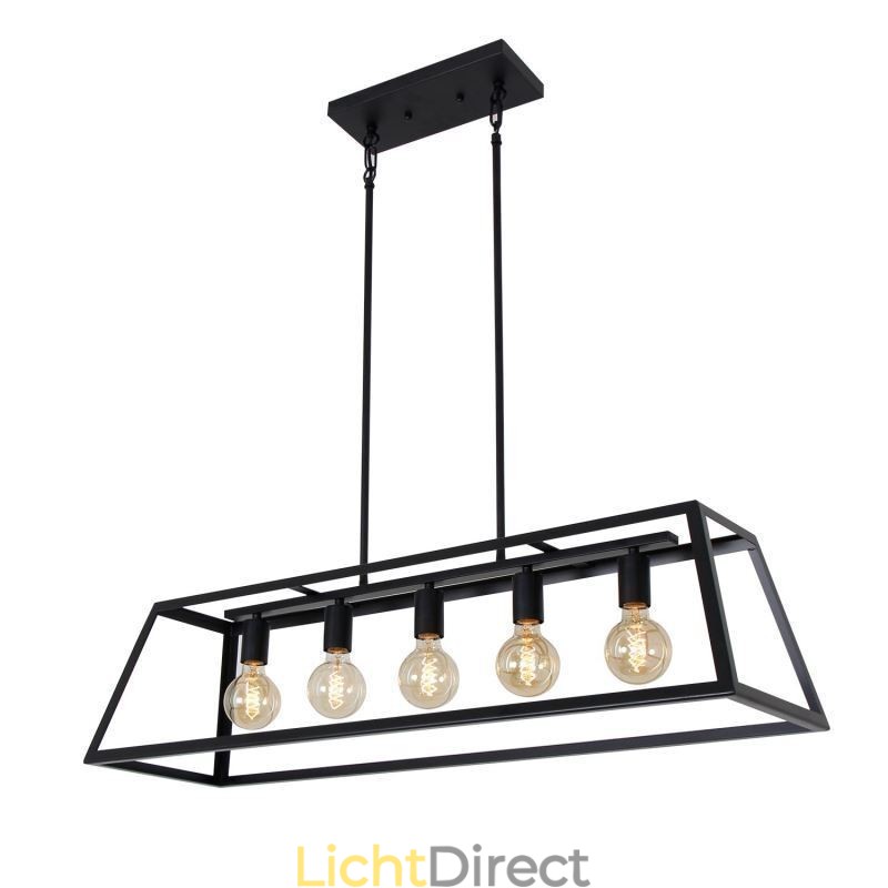 Industriële metalen hanglamp Trapeziumvormige plafondlamp