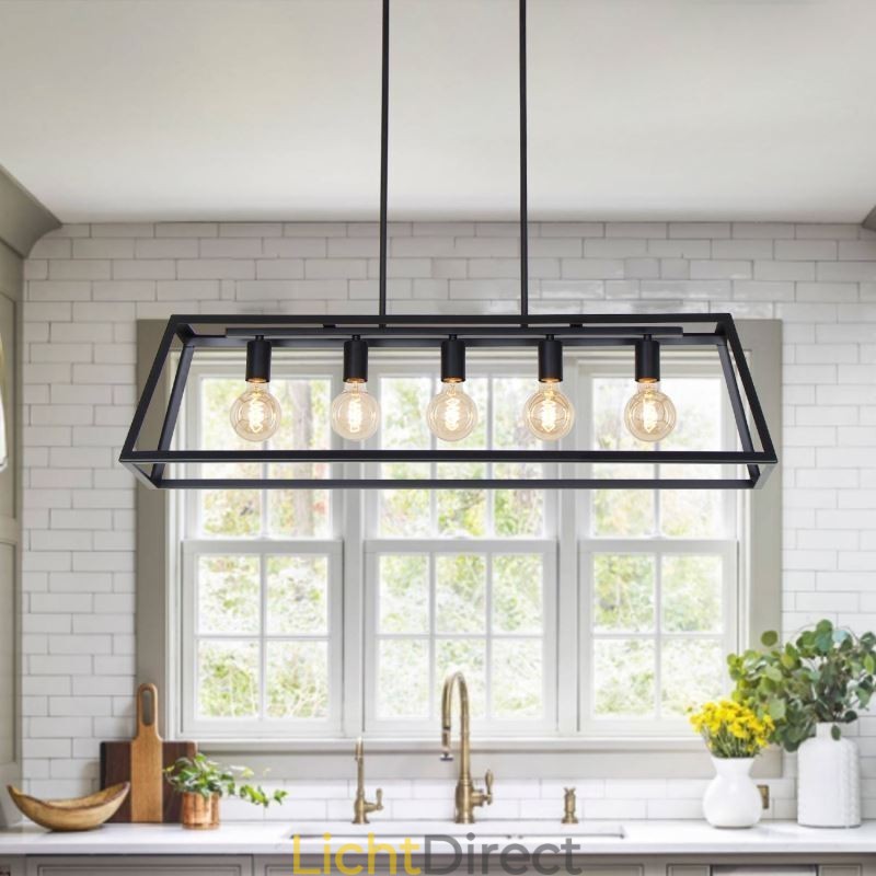 Industriële metalen hanglamp Trapeziumvormige plafondlamp