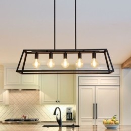 Industriële metalen hanglamp Trapeziumvormige plafondlamp
