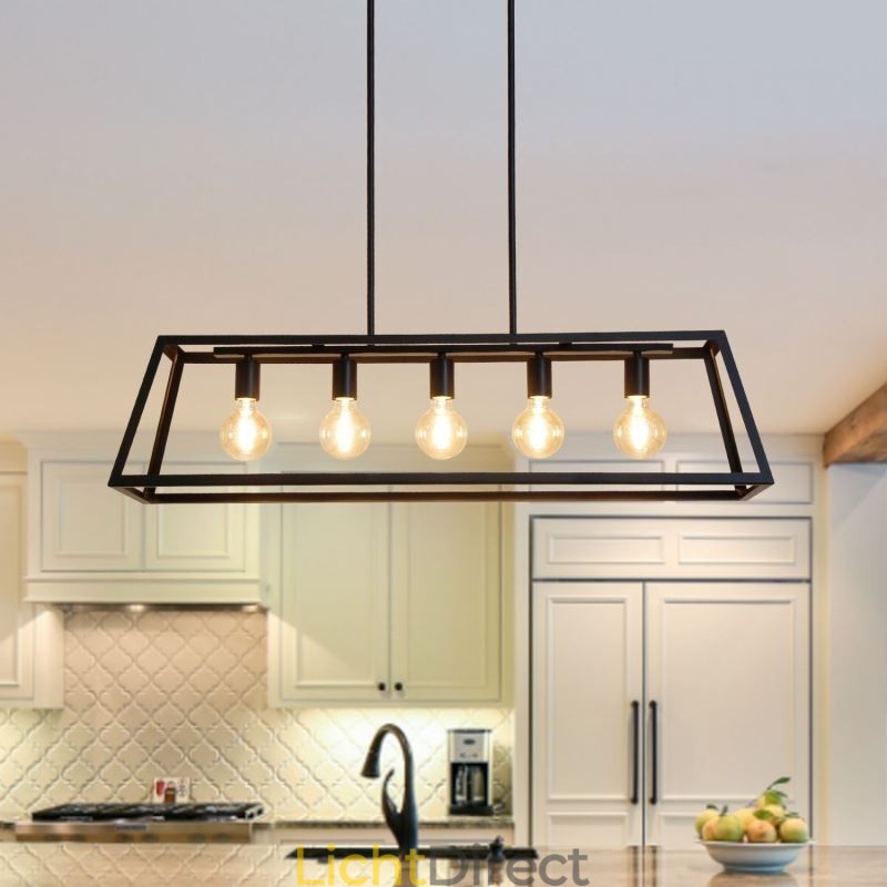 Industriële metalen hanglamp Trapeziumvormige plafondlamp