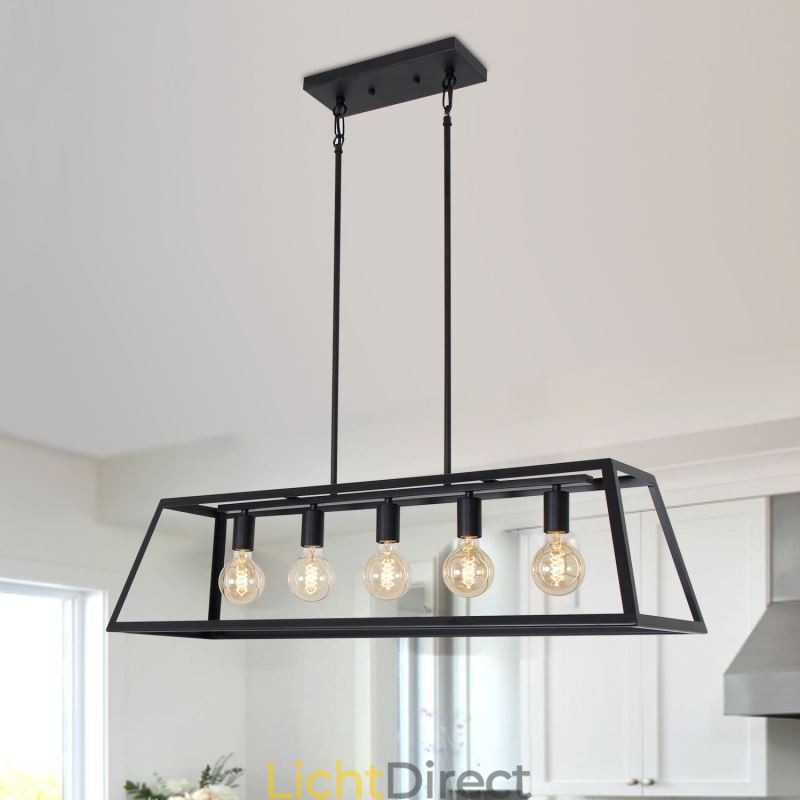 Industriële metalen hanglamp Trapeziumvormige plafondlamp