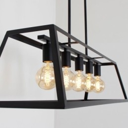 Industriële metalen hanglamp Trapeziumvormige plafondlamp