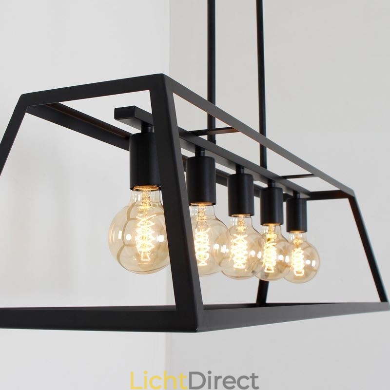 Industriële metalen hanglamp Trapeziumvormige plafondlamp
