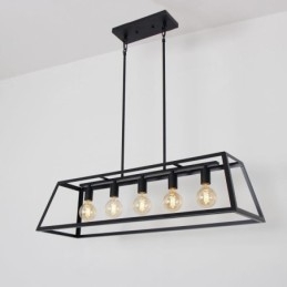 Industriële metalen hanglamp Trapeziumvormige plafondlamp
