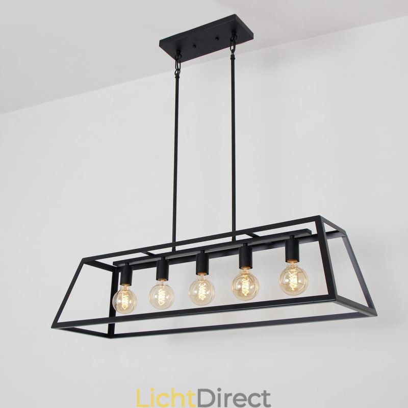Industriële metalen hanglamp Trapeziumvormige plafondlamp